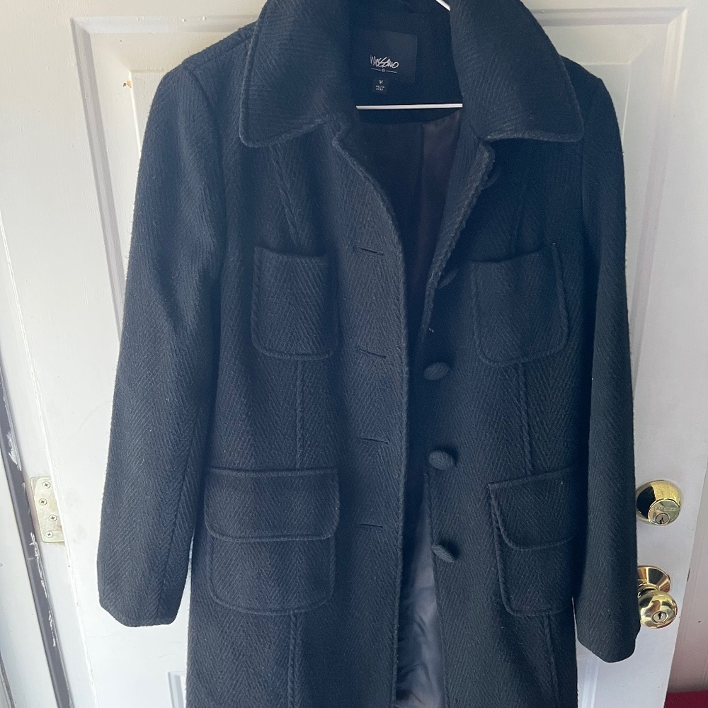 Wool blend pea coat